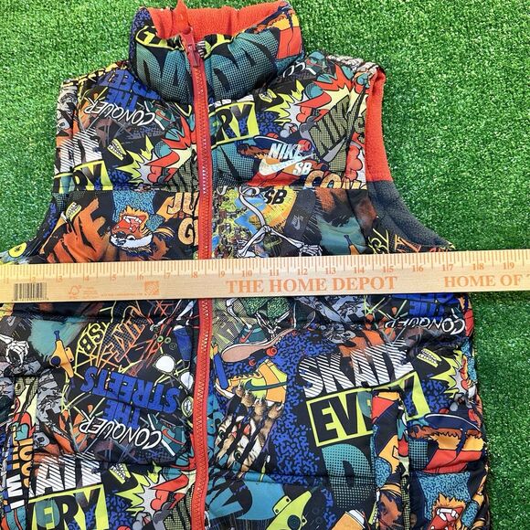 Nike SB Boys Reversible Full Zip Colorful Puffer Vest Small Child 8-10 Years - Picture 6 of 14